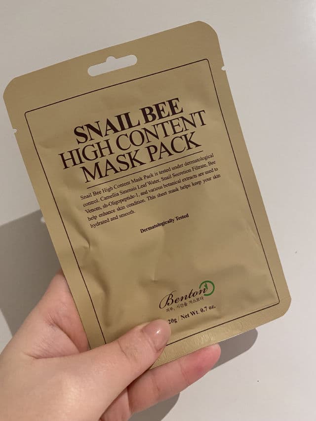 BENTON Snail Bee High Content Mask review photo by Negin