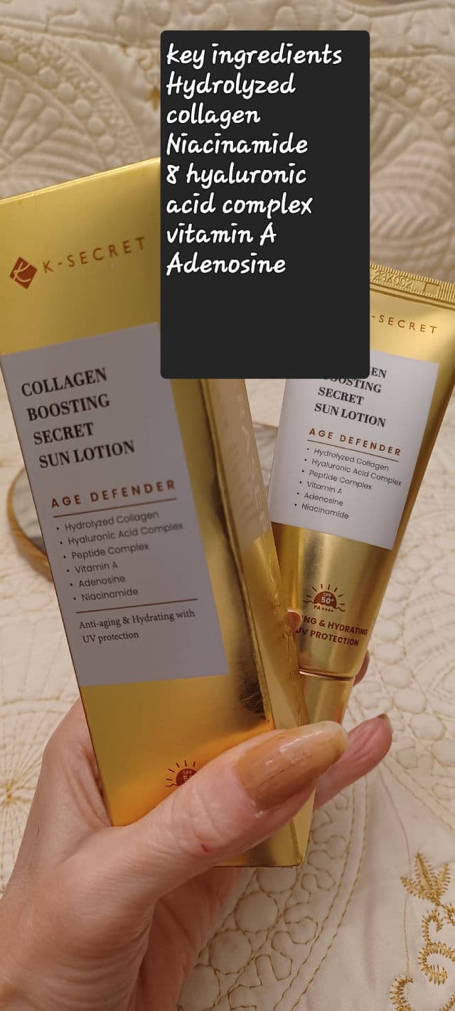 K-Secret Collagen Boosting Secret Sun Lotion SPF 50+ PA++++ review photo by daliajulius
