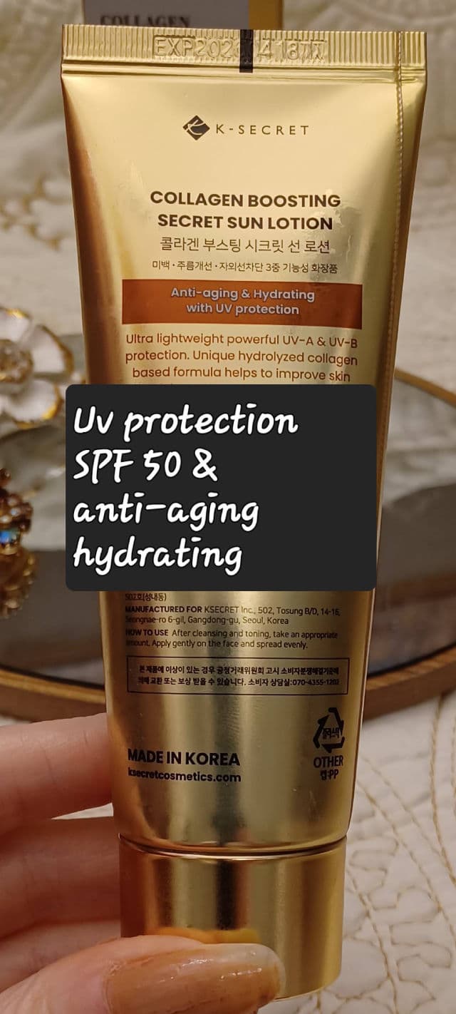 K-Secret Collagen Boosting Secret Sun Lotion SPF 50+ PA++++ review photo by daliajulius