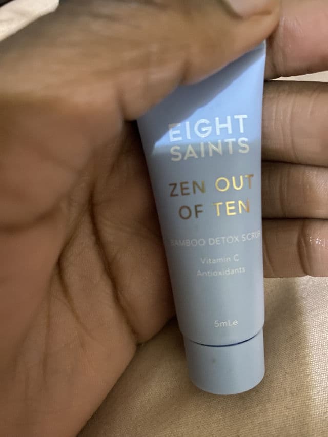 Eight Saints Zen Out of Ten Bamboo Detox Face Scrub review photo by hoonieisacutie