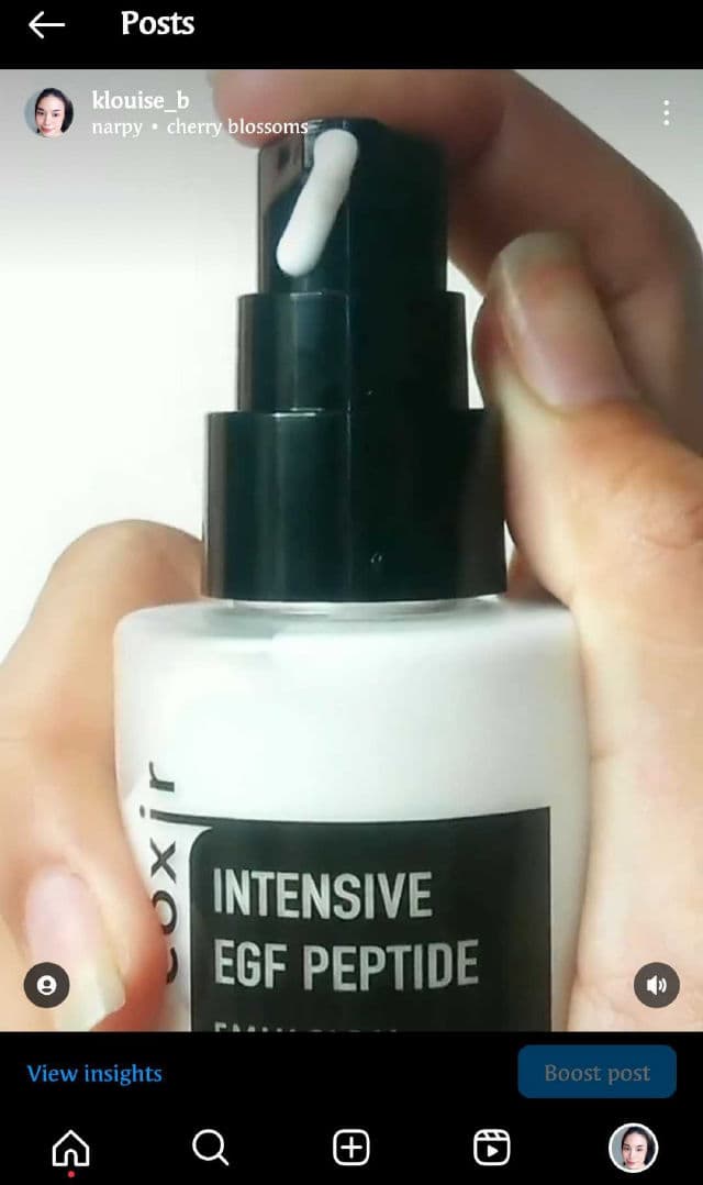 Coxir Intensive EGF Peptide Emulsion review photo by klouiseee