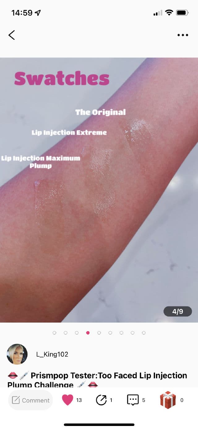 Too Faced Lip Injection Extreme Lip Plumper review photo by LKing102