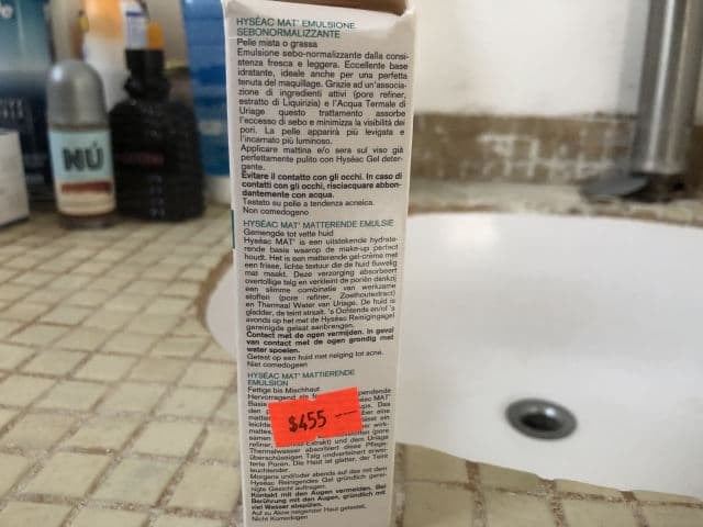 Uriage Hyseac Mat' Matifying Emulsion review photo by Centenno