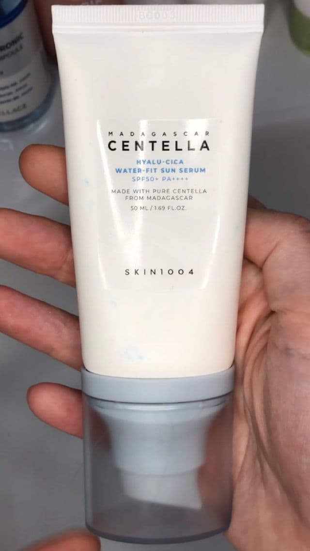 SKIN1004 Madagascar Centella Hyalu-Cica Water-Fit Sun Serum SPF50+ PA++++ review photo by yoshova
