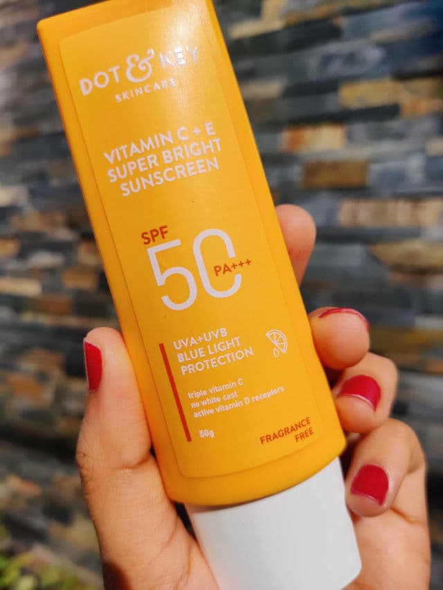 Dot & Key Vitamin C + E Super Bright Sunscreen SPF 50 PA+++ review photo by Tanujapatil3