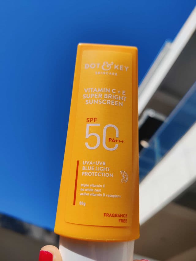 Dot & Key Vitamin C + E Super Bright Sunscreen SPF 50 PA+++ review photo by Tanujapatil3