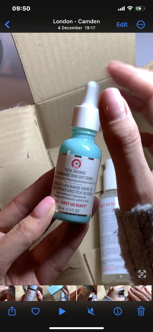 First Aid Beauty Facial Radiance Niacinamide Dark Spot Serum  review photo by lolsnailbox