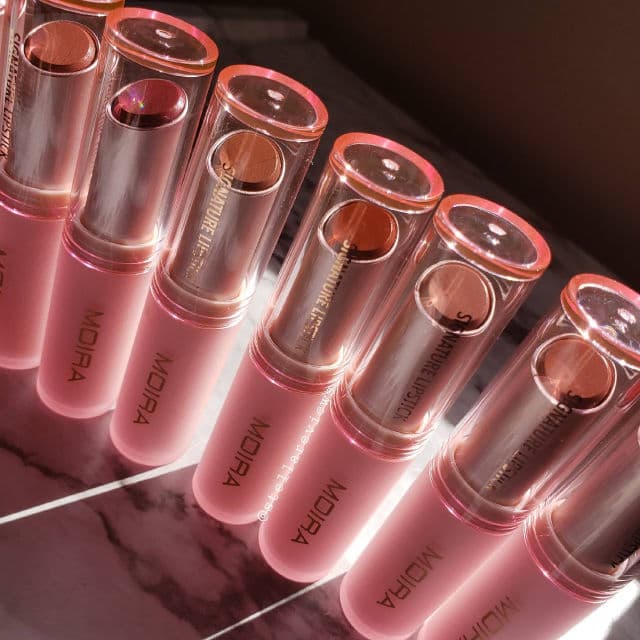 MOIRA Signature Lipstick - 008 Hibiscus review photo by stellareviews