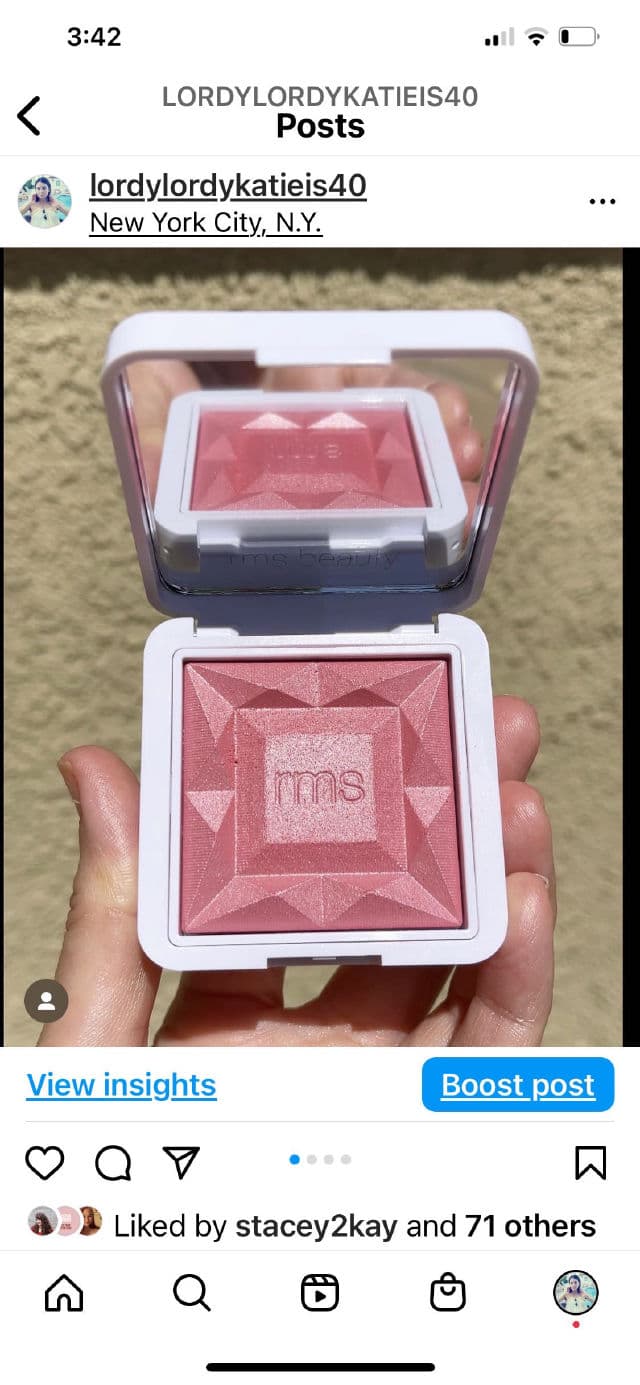 rms beauty ReDimension Hydra Powder Blush - Sangria review photo by KatieMoe