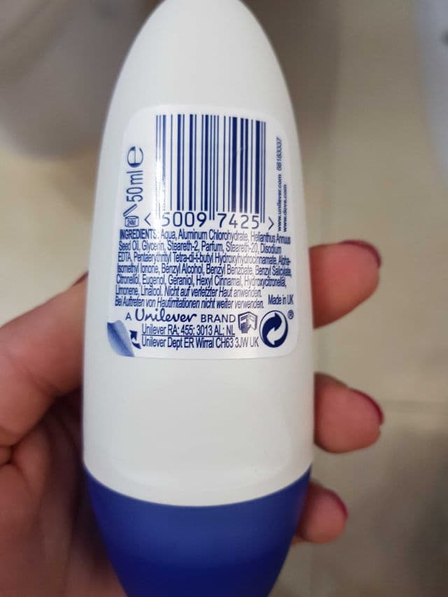 Dove Original Nourished and Smooth Antiperspirant Roll-on review photo by Martadb83tester