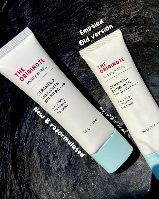 The Originote Ceramella Sunscreen SPF50 PA++++ review photo by ayesthetical
