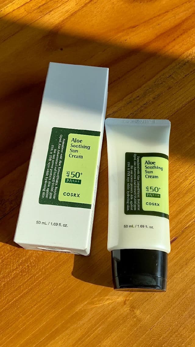 COSRX Aloe Soothing Sun Cream SPF50+ PA+++ review photo by ayesthetical