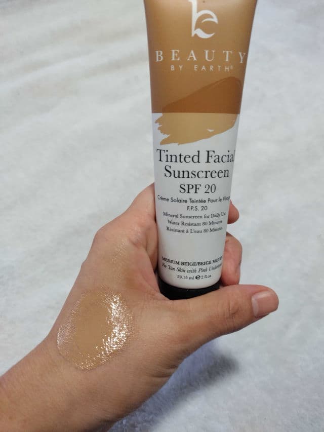 Beauty By Earth Facial Sunscreen Tinted review photo by damaris7leo