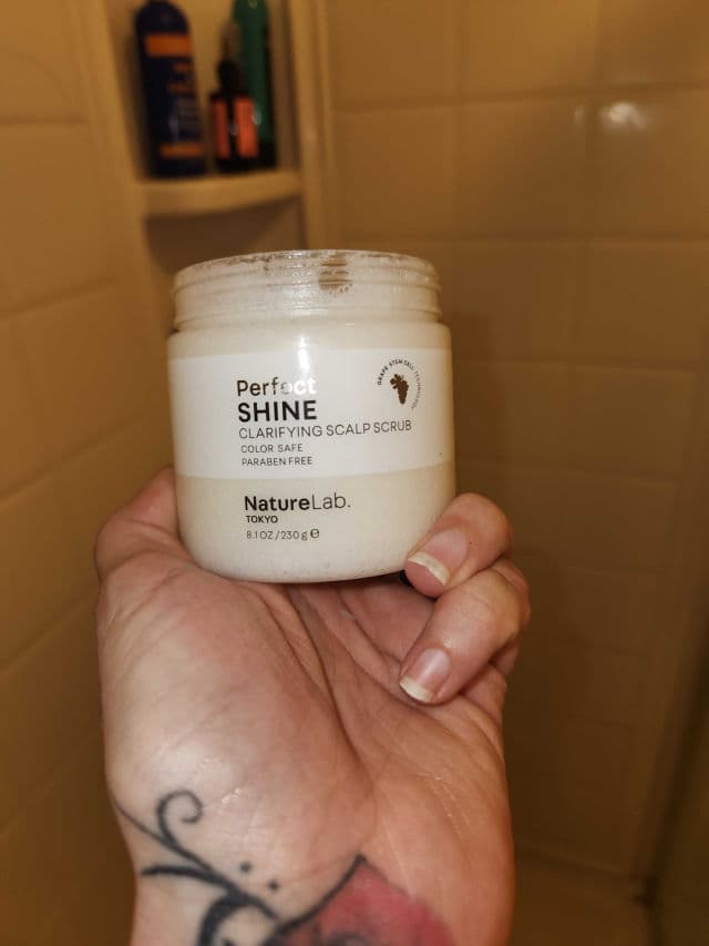NatureLab. Tokyo Perfect Shine Clarifying Scalp Scrub review photo by MrsLyon