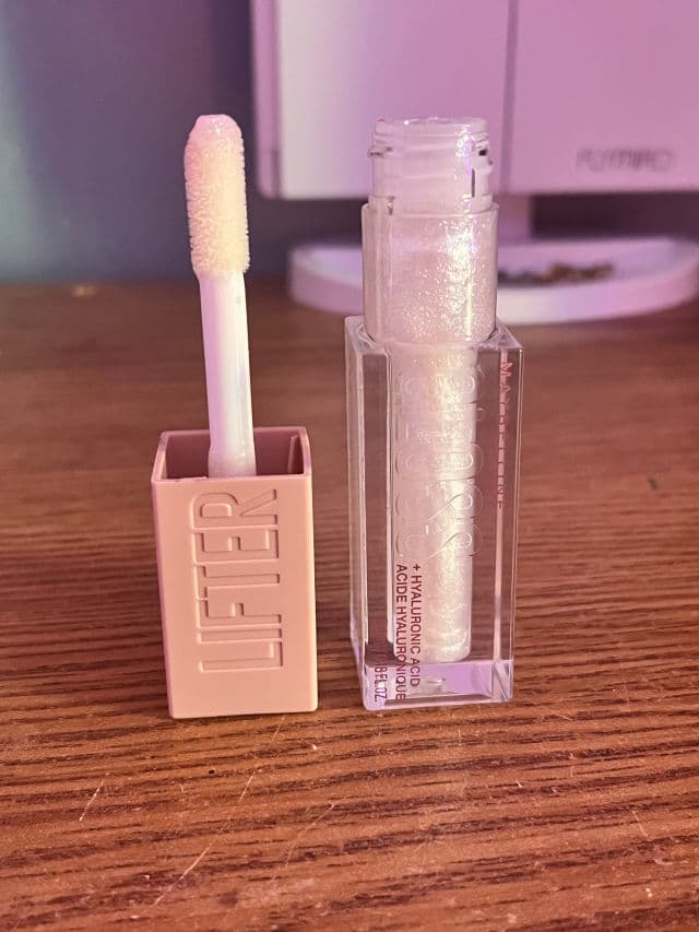 Maybelline Lifter Gloss 001 Pearl review photo by blushedbeauty