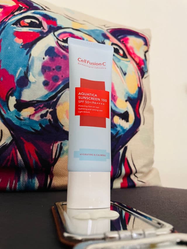 Cell Fusion C Aquatica Sunscreen 100 SPF50+ PA++++  review photo by tournesol