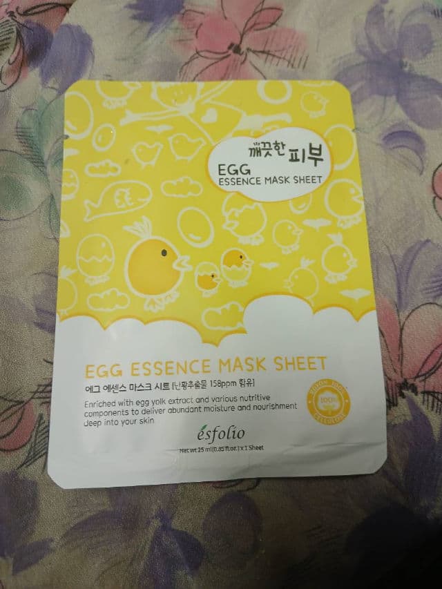 ESFOLIO Clean Skin Essence Mask Sheet (Egg) review photo by Shumila123