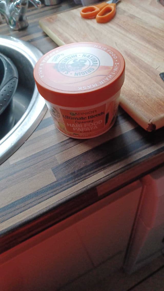 Garnier Fructis Papaya Hair Food Repairing Mask review photo by Blueapple