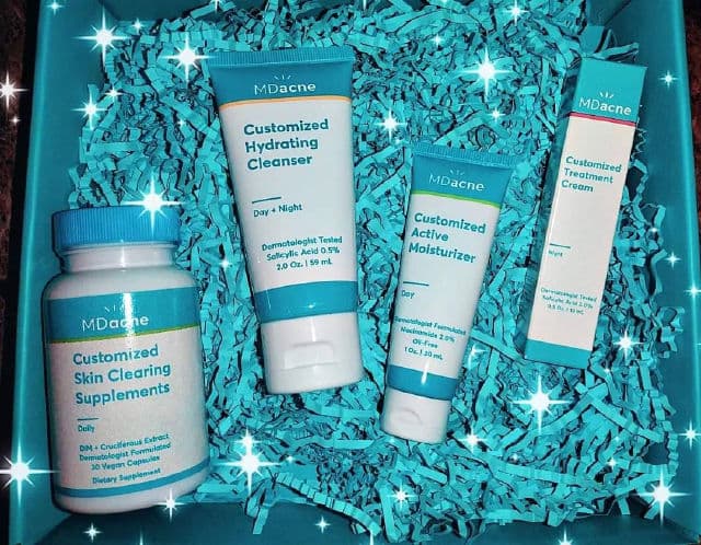 MDacne Active Moisturizer review photo by influencer716mama