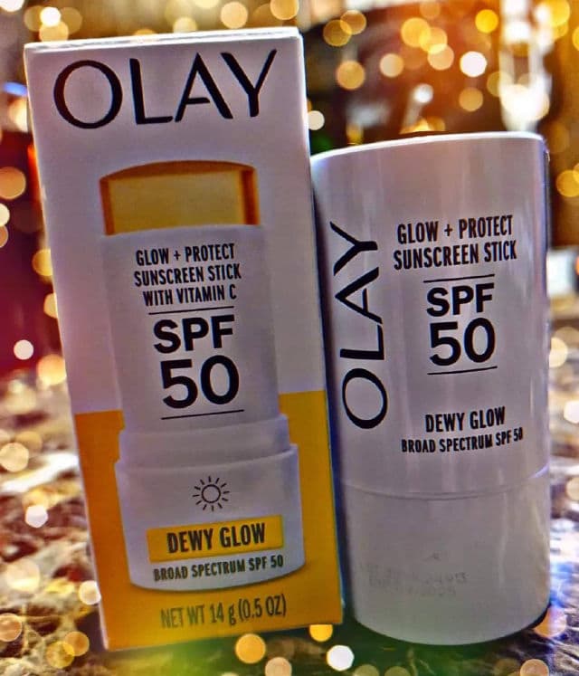 Olay Glow + Protect Sunscreen Stick with Vitamin C SPF50 review photo by influencer716mama