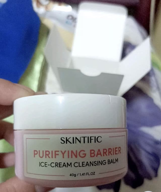 Skintific Purifying Barrier Ice-Cream Cleansing Balm review photo by shortfiee