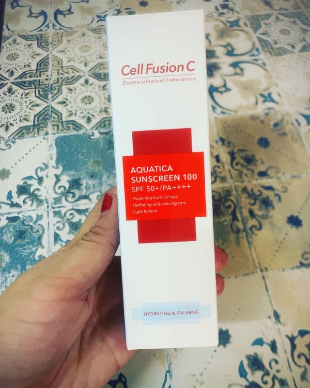 Cell Fusion C Aquatica Sunscreen 100 SPF50+ PA++++  review photo by AinJazlan