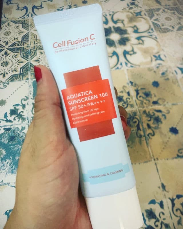 Cell Fusion C Aquatica Sunscreen 100 SPF50+ PA++++  review photo by AinJazlan