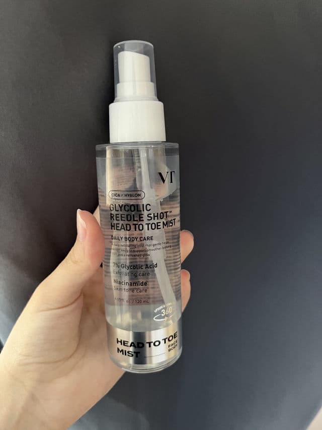 VT COSMETICS Glycolic Reedle Shot Head to Toe Mist review photo by dffsutt
