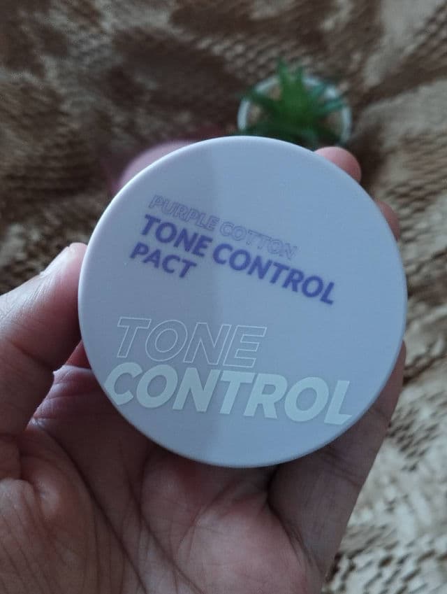 I'M MEME Purple Cotton Tone Control Pact review photo by ASMZ92