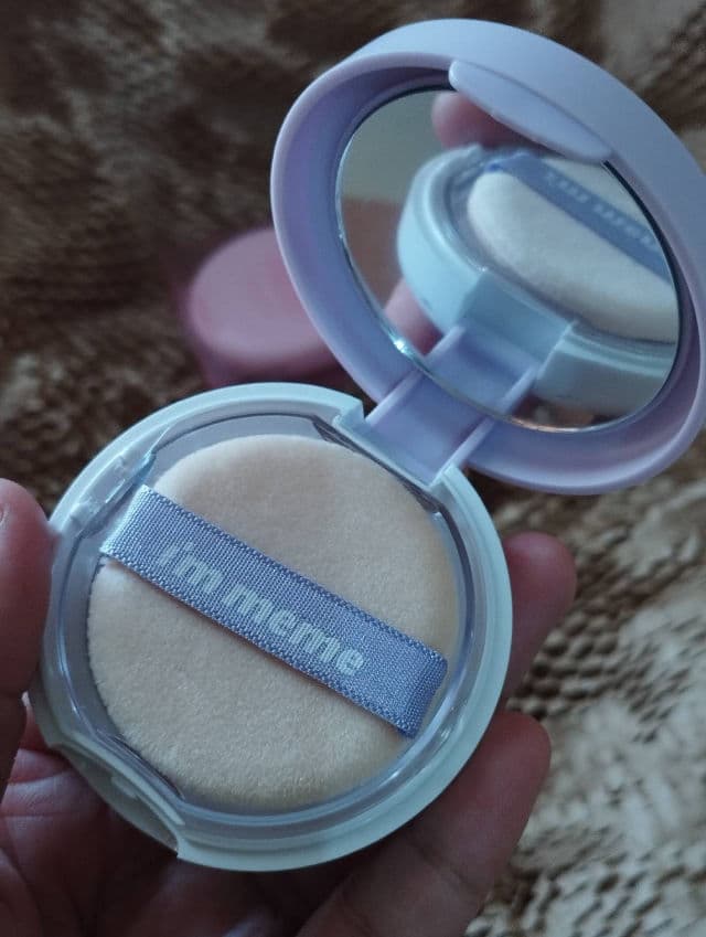 I'M MEME Purple Cotton Tone Control Pact review photo by ASMZ92