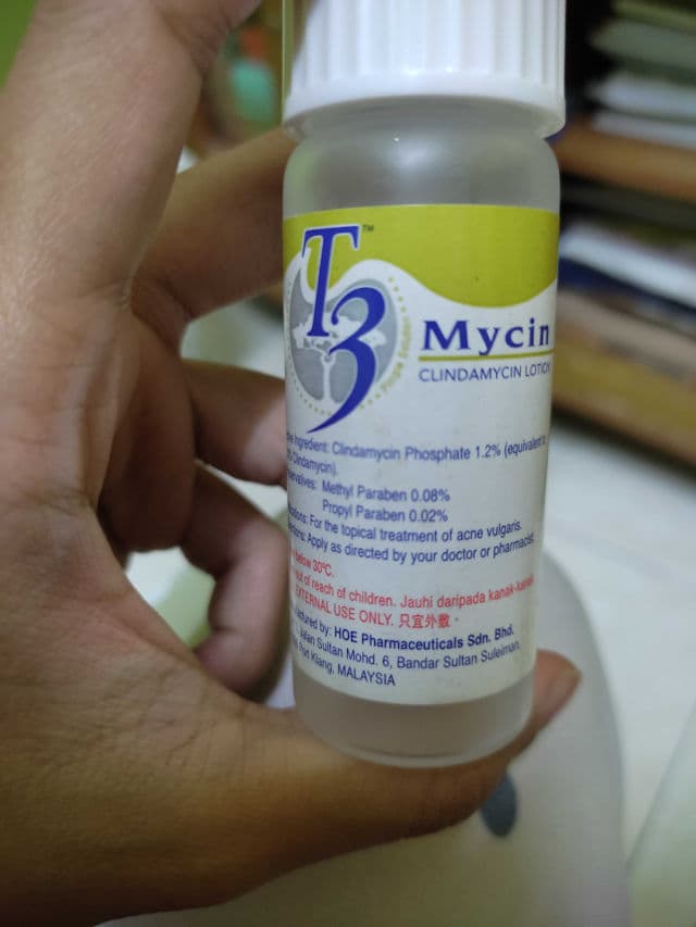 T3 Mycin Clindamycin Gel 1% review photo by syazana2808