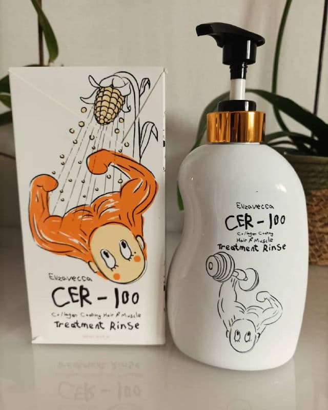 ELIZAVECCA CER-100 Collagen Coating Hair Muscle Treatment Rinse	 review photo by testerlory