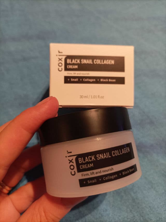 Coxir Black Snail Collagen Cream review photo by testerlory