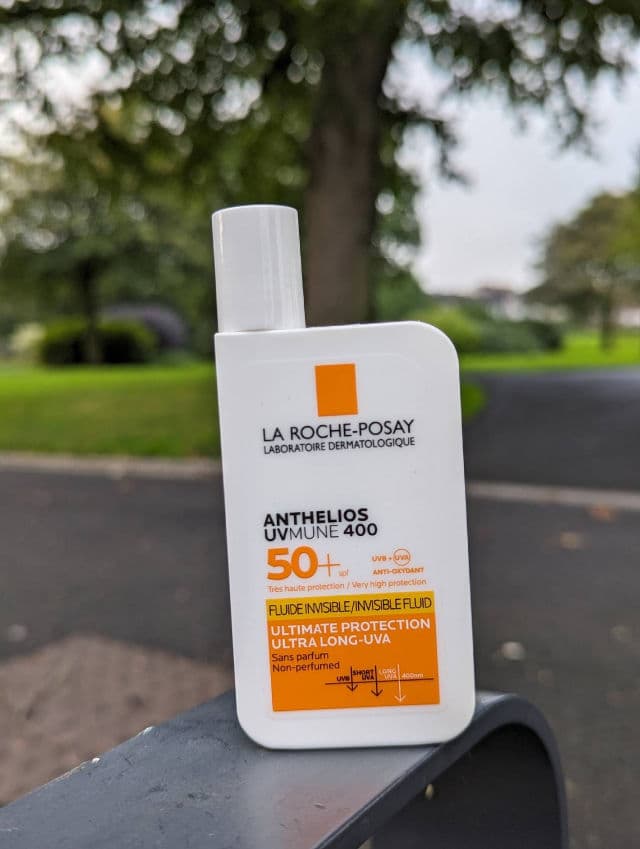 La Roche-Posay Anthelios UVMune 400 Invisible Fluid SPF50+ review photo by JulsKReviews