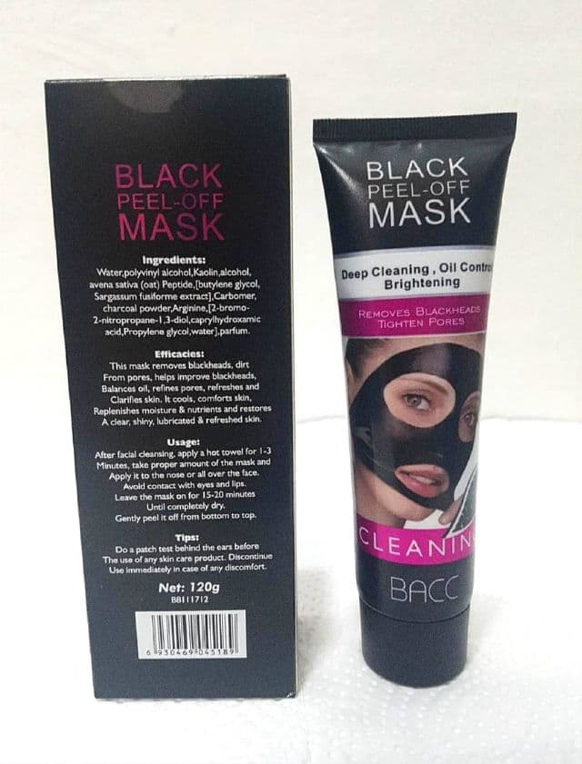 BACC Black Peel-Off Mask review photo by Michol