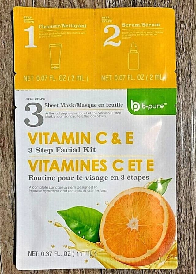 b.pure Vitamin C & E 3-Step Facial Kit review photo by Michol