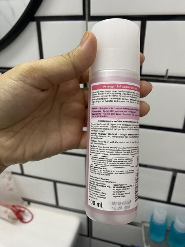 Safi Sensitive Care Probiotics & Niacinamide Toner	 review photo by MerryskinbyAnes