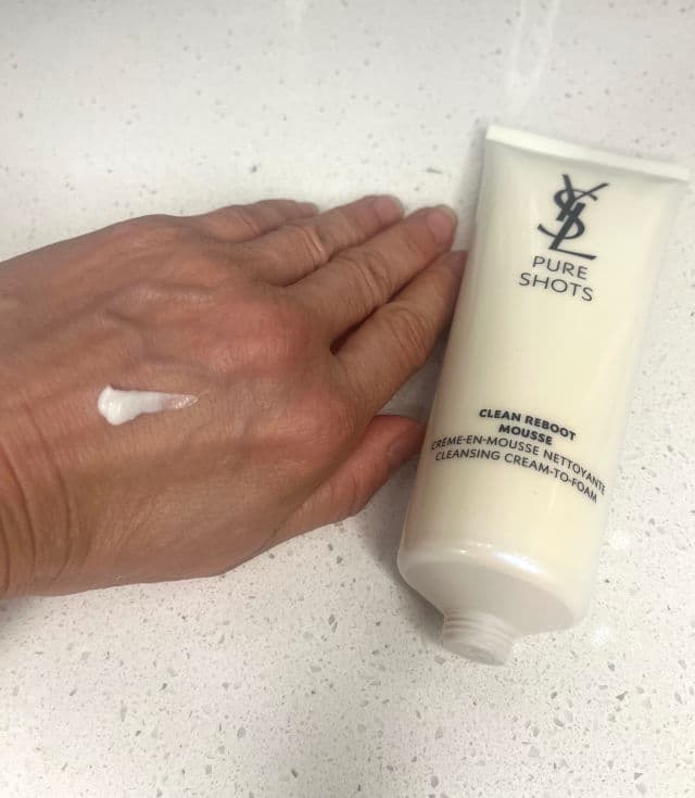 YSL Beauty Pure Shots Clean Reboot Mousse Cleanser review photo by TerriC