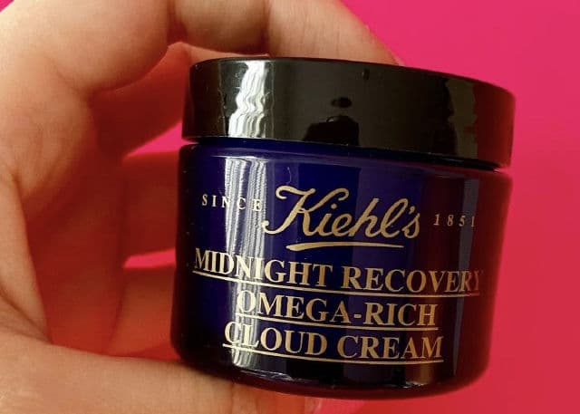 Kiehl's Midnight Recovery Omega Rich Botanical Night Cream review photo by andrealogia
