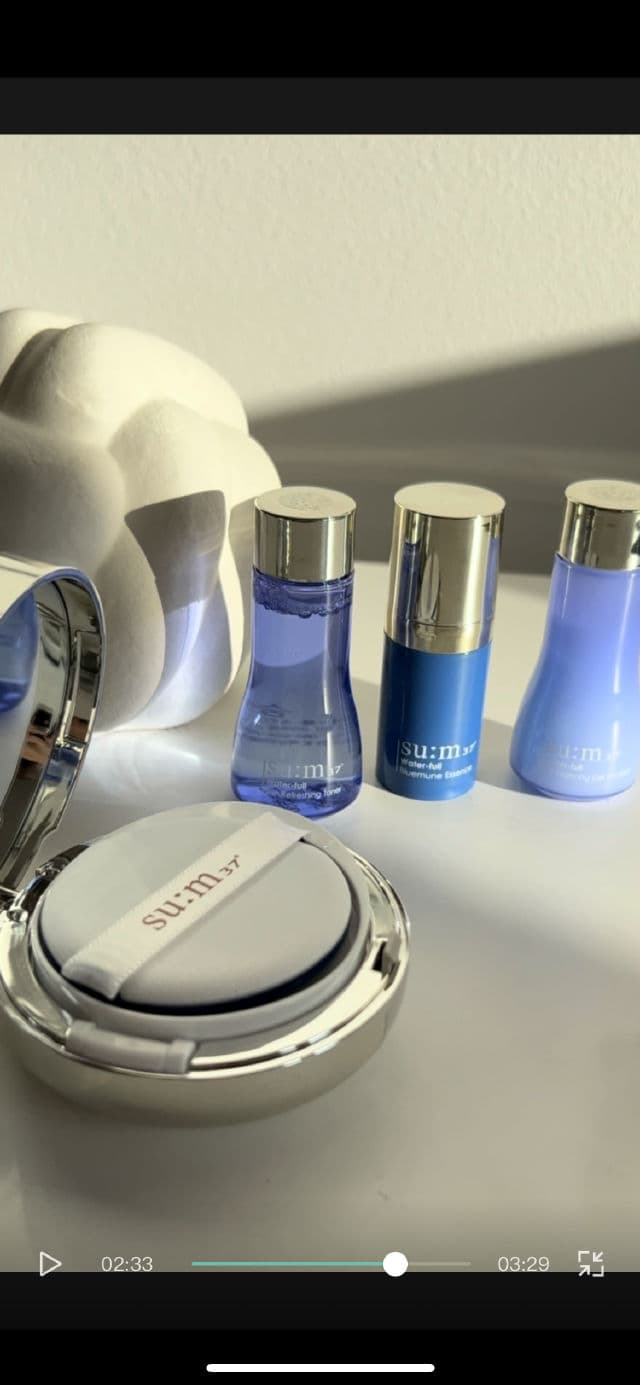 SU:M37 Water-full CC Cushion Perfect Finish SPF50+/PA+++ review photo by meloumash