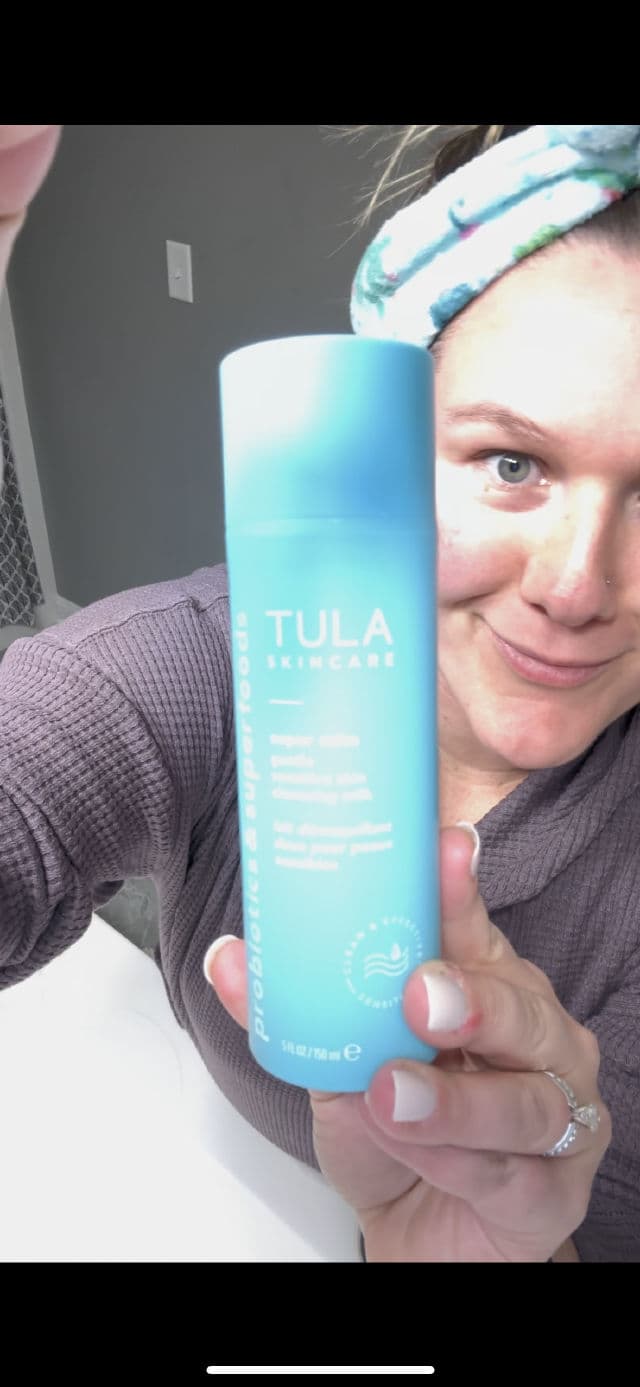 TULA Skincare Super Calm Gentle Milk Cleanser  review photo by ugckate