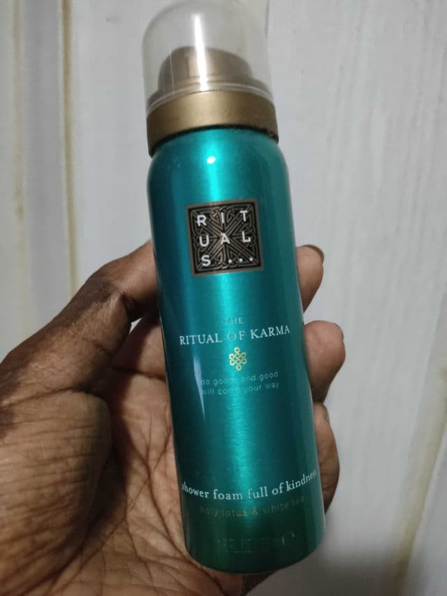 Rituals The Ritual of Karma Foaming Shower Gel review photo by simplyhenna