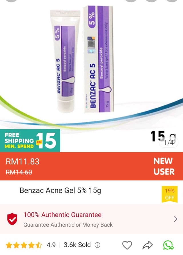 Galderma Benzac Spots Treatment 5% Benzoyl Peroxide review photo by Gurls 