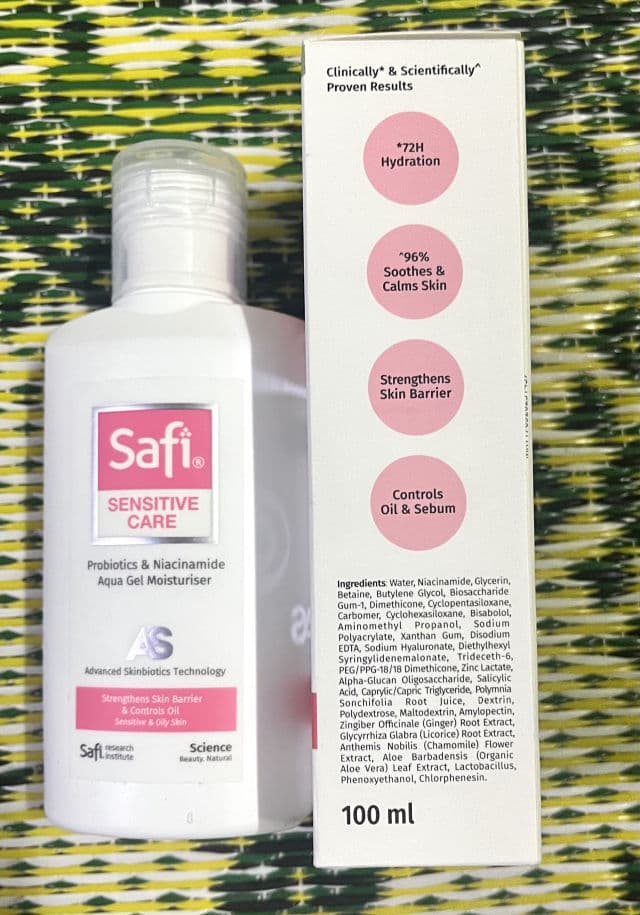 Safi Sensitive Care Probiotics & Niacinamide Aqua Gel Moisturiser	 review photo by aleeyalee