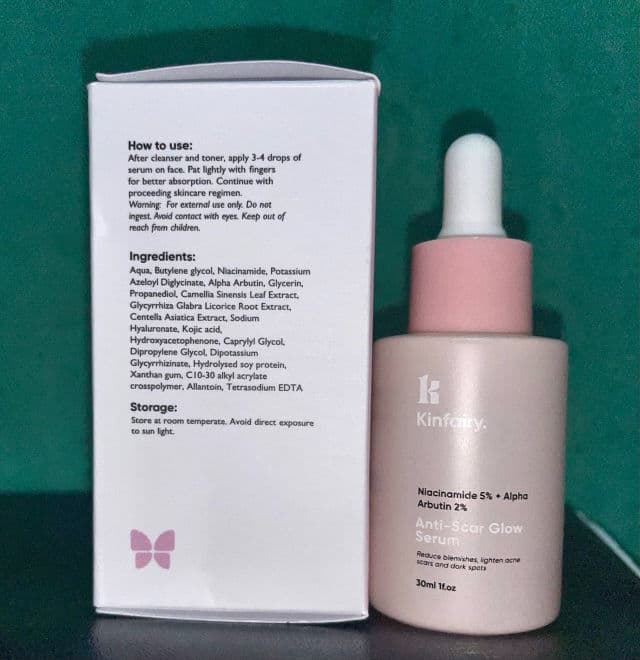 Kinfairy Niacinamide 5% + Alpha Arbutin 2% Anti-Scar Glow Serum review photo by aleeyalee