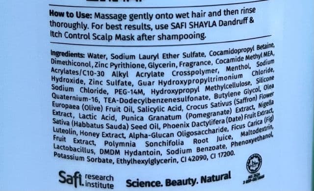 Safi Shayla Supa Anti Dandruff Shampoo review photo by aleeyalee