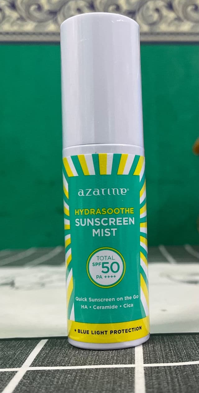 Azarine Hydrasoothe Sunscreen Mist SPF 50 PA++++ review photo by aleeyalee