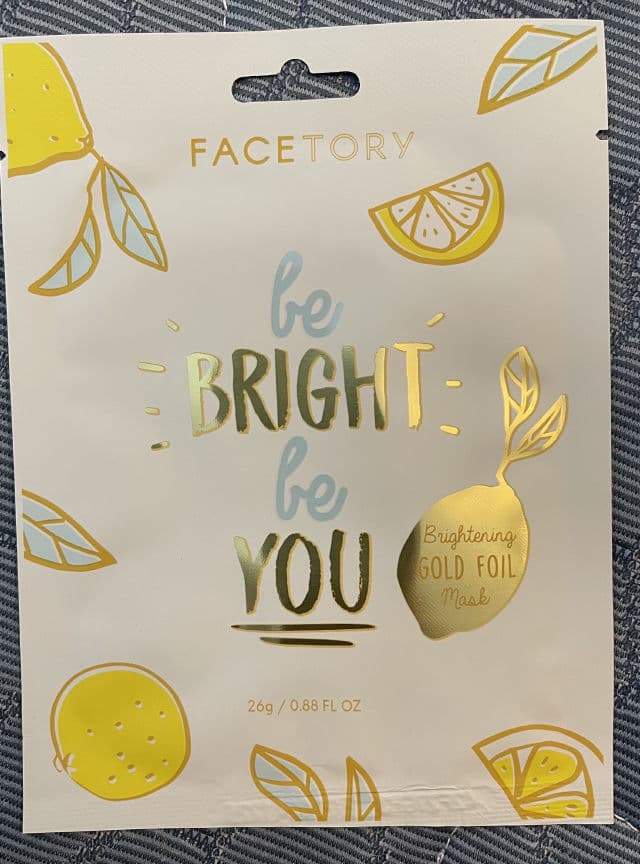 FaceTory Be Bright Be You Gold Foil Sheet Mask- Brightening review photo by BeautyLoves