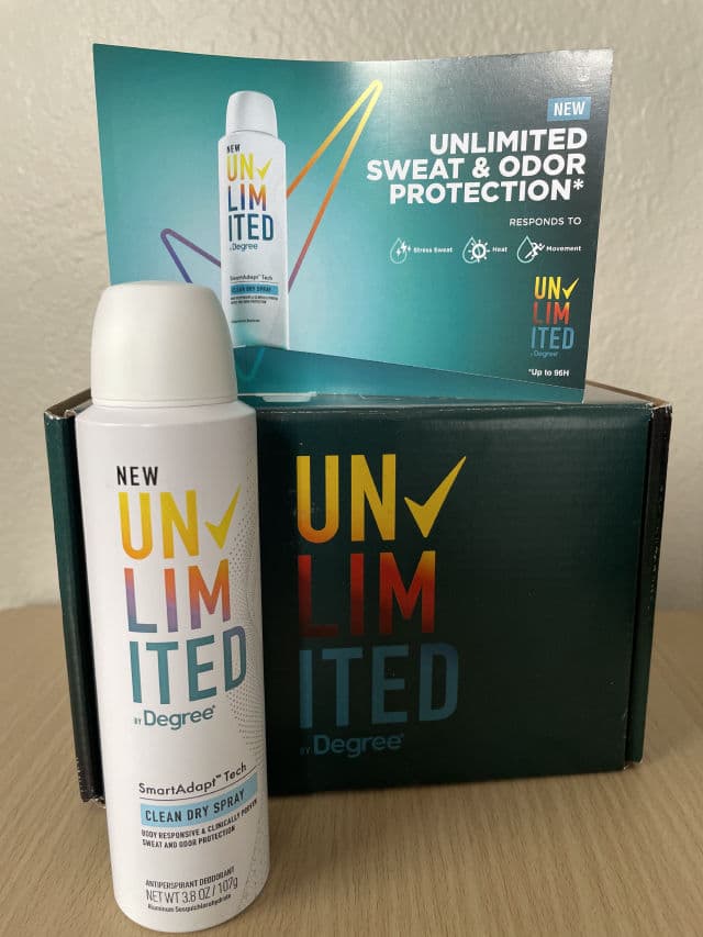 Degree Unlimited Antiperspirant Deodorant Clean review photo by Beespacenaa