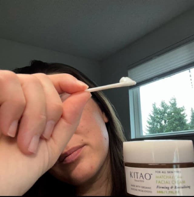 Kitao Matcha and Chia Facial Cream review photo by Susan101